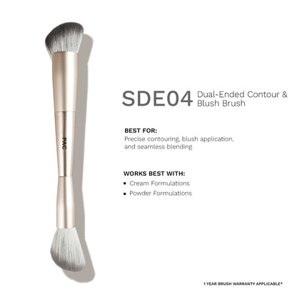 SDE 04 Dual-Ended Contour & Blush Brush
