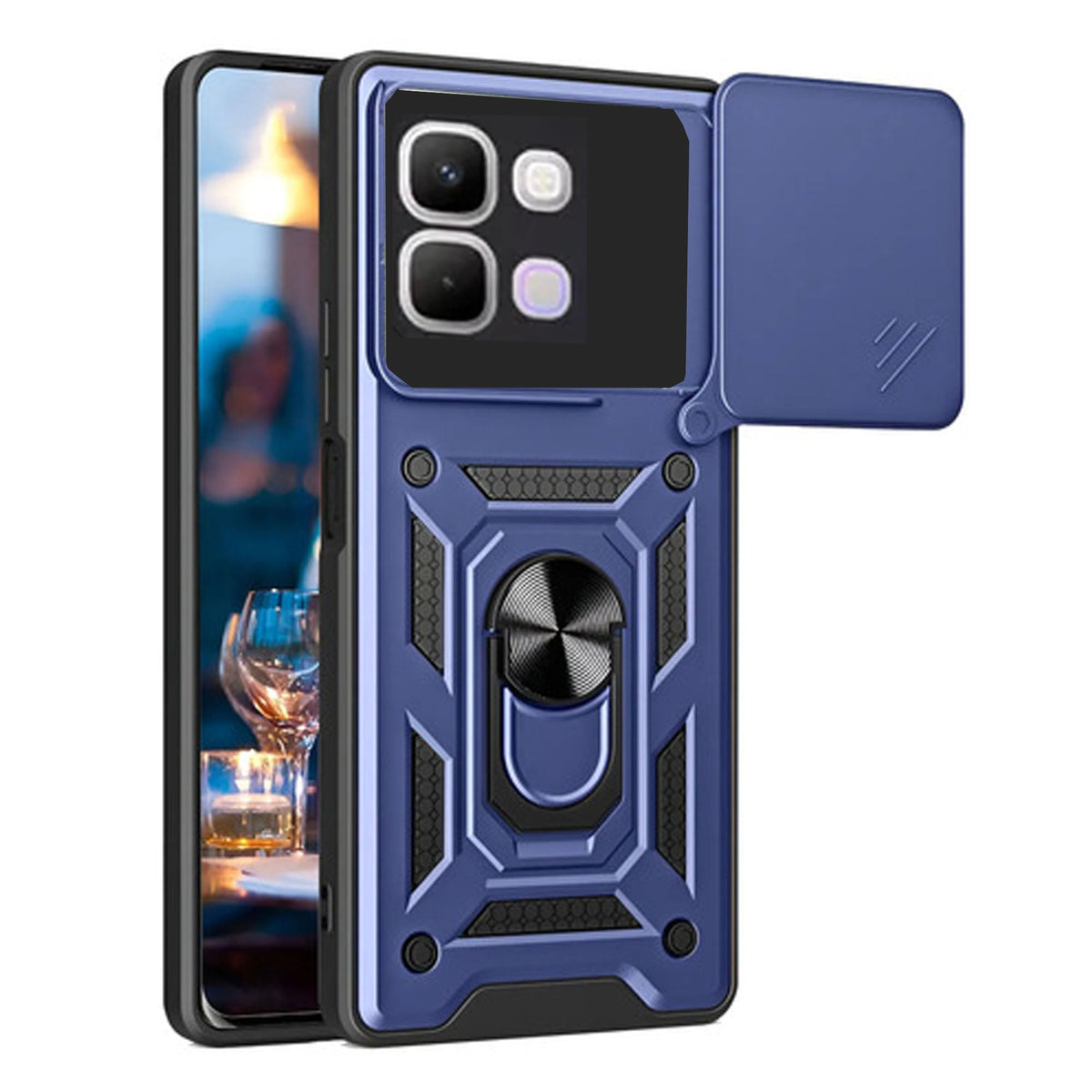 [FREE SHIPPING] ARMOR RING CASE FOR INFINIX NOTE 60/NOTE 60 PRO