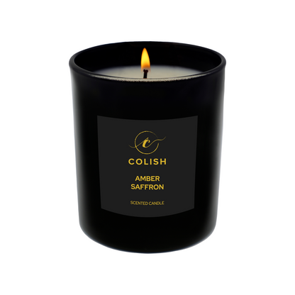AMBER SAFFRON SCENTED CANDLE