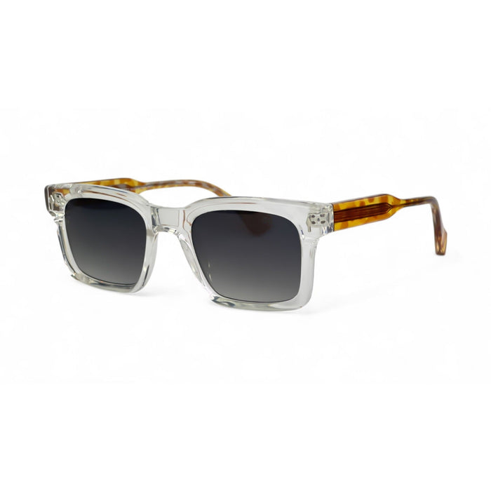 CrystalShade Bold Clear Transparent Rectangle Sunglasses