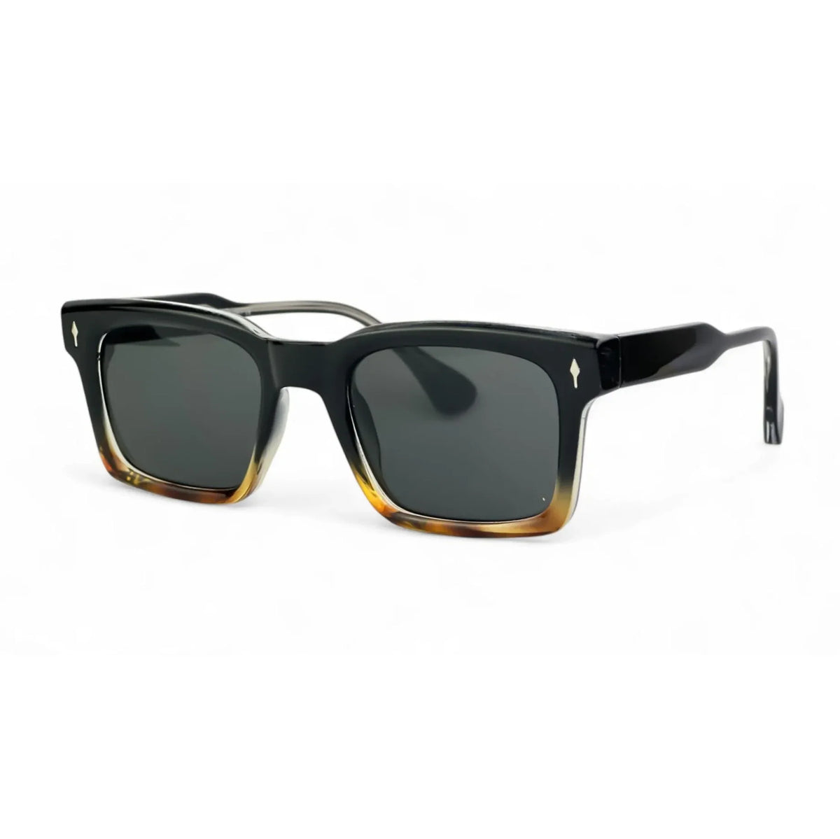 CrystalShade Bold Leopard Pattern Rectangle Sunglasses