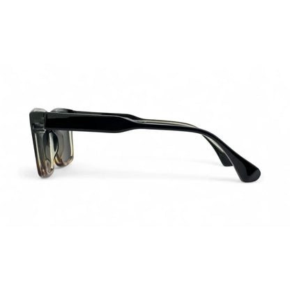 CrystalShade Bold Leopard Pattern Rectangle Sunglasses