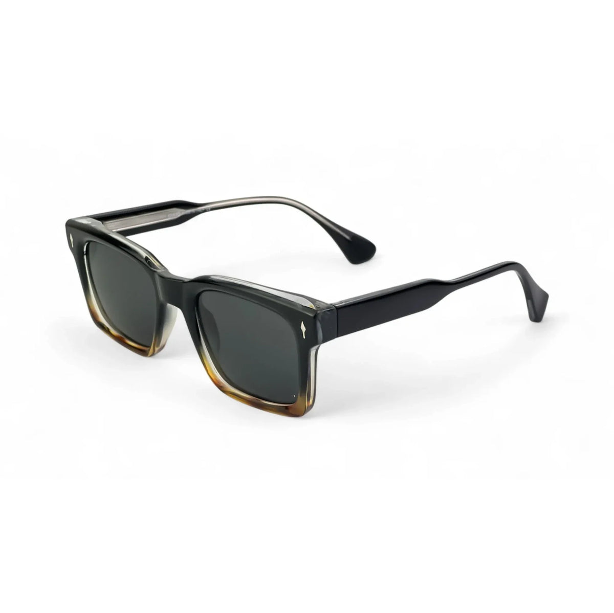 CrystalShade Bold Leopard Pattern Rectangle Sunglasses