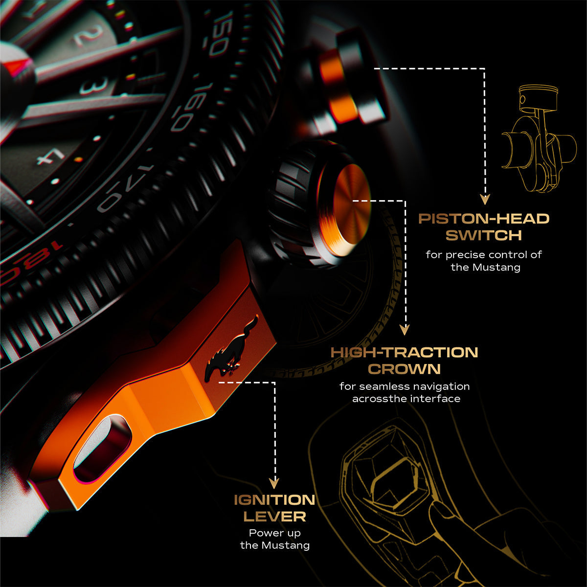 Mustang® Official Collab - Stallion Orange Furry