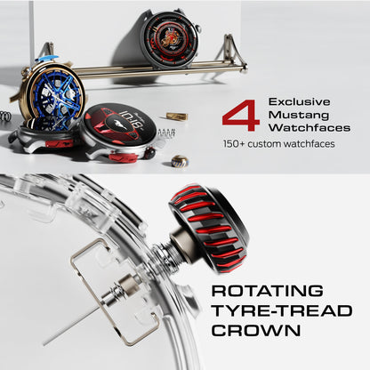 Mustang® Official Collab - Racer Black Blaze