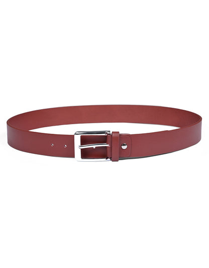 Burgundy Plain Casual Belt