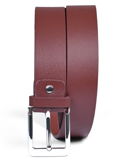 Burgundy Plain Casual Belt
