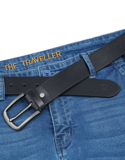Black Texture Casual Belt