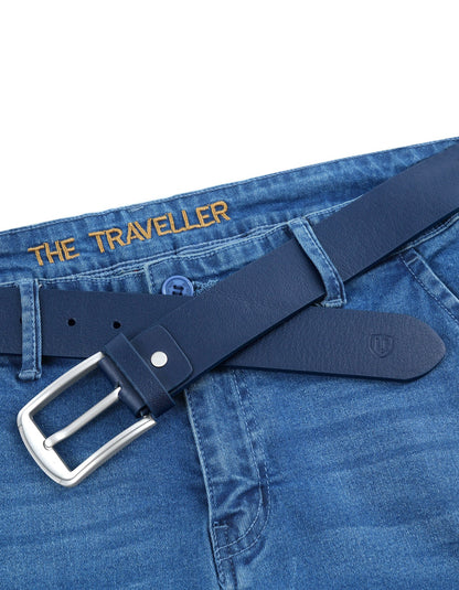 Navy Texture Casual Belt
