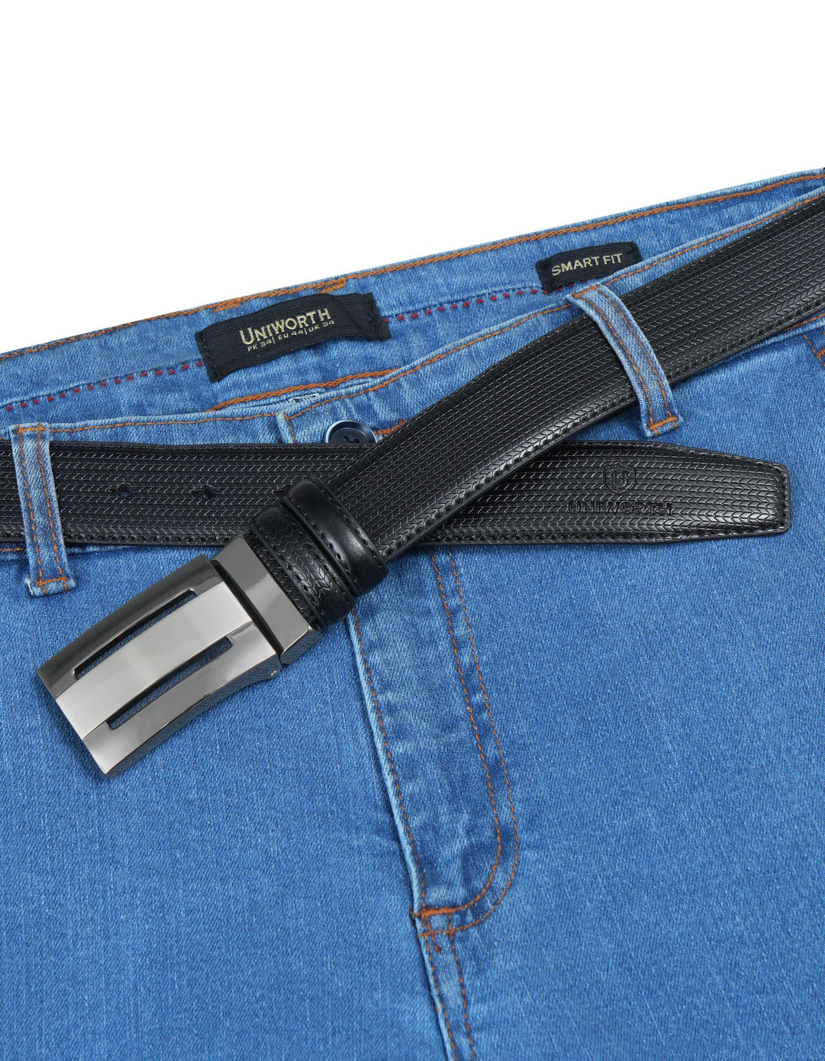 Black Texture Formal Belt