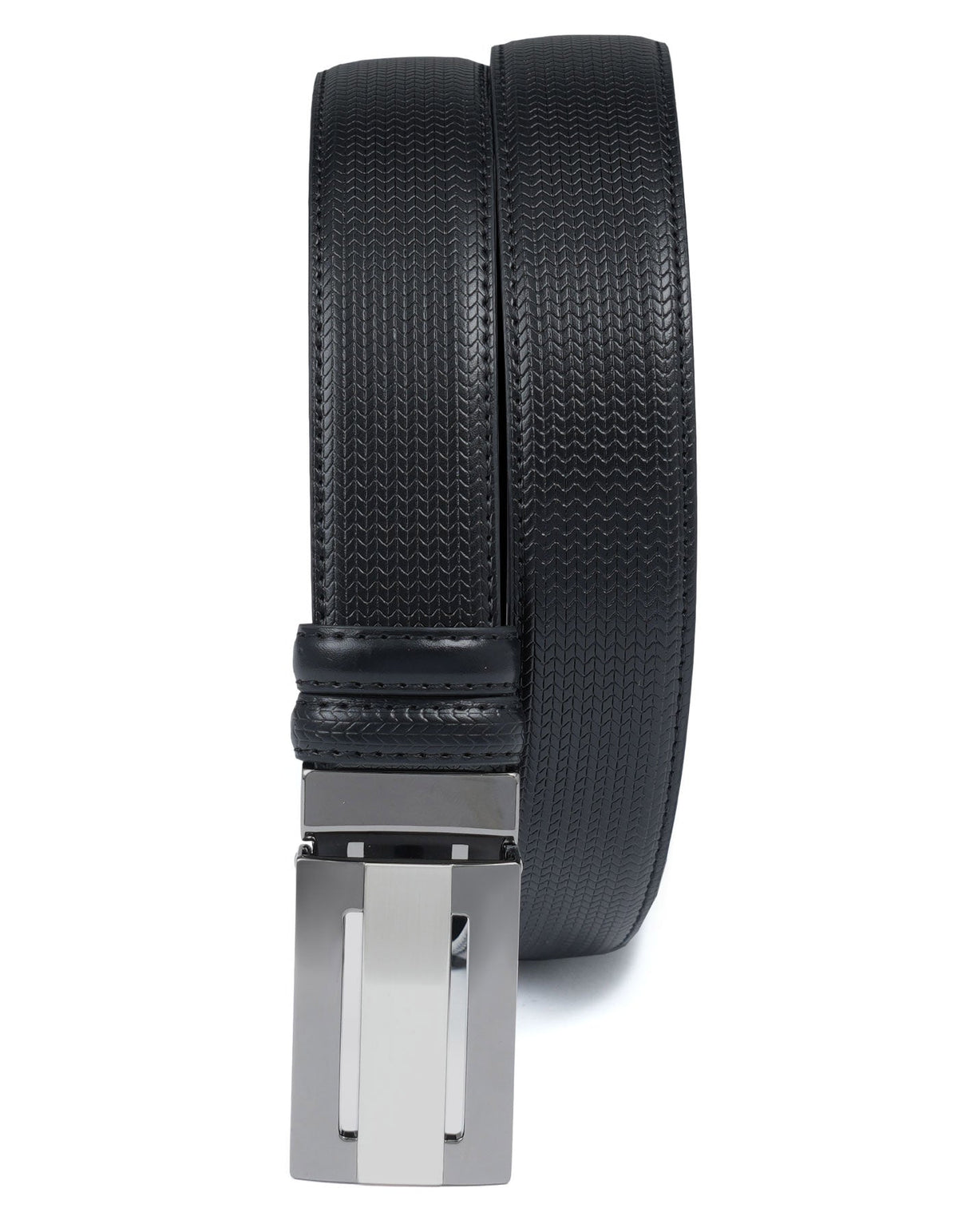 Black Texture Formal Belt