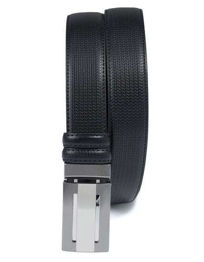 Black Texture Formal Belt