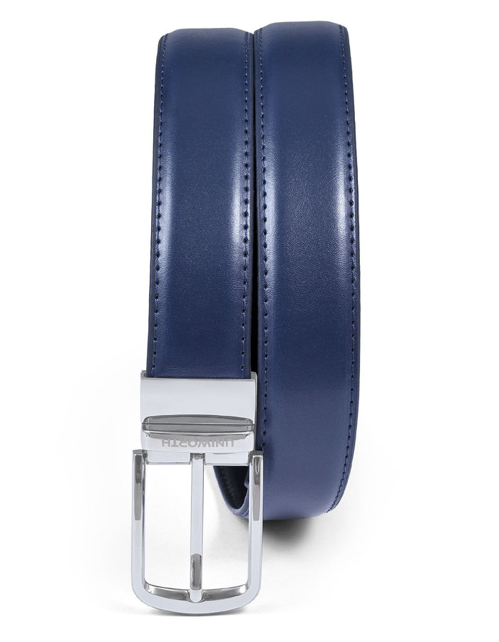Navy Plain Reversible Formal Belt