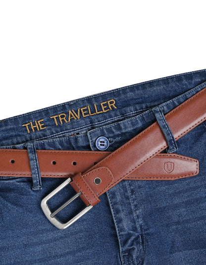 Burgundy Plain Formal Belt