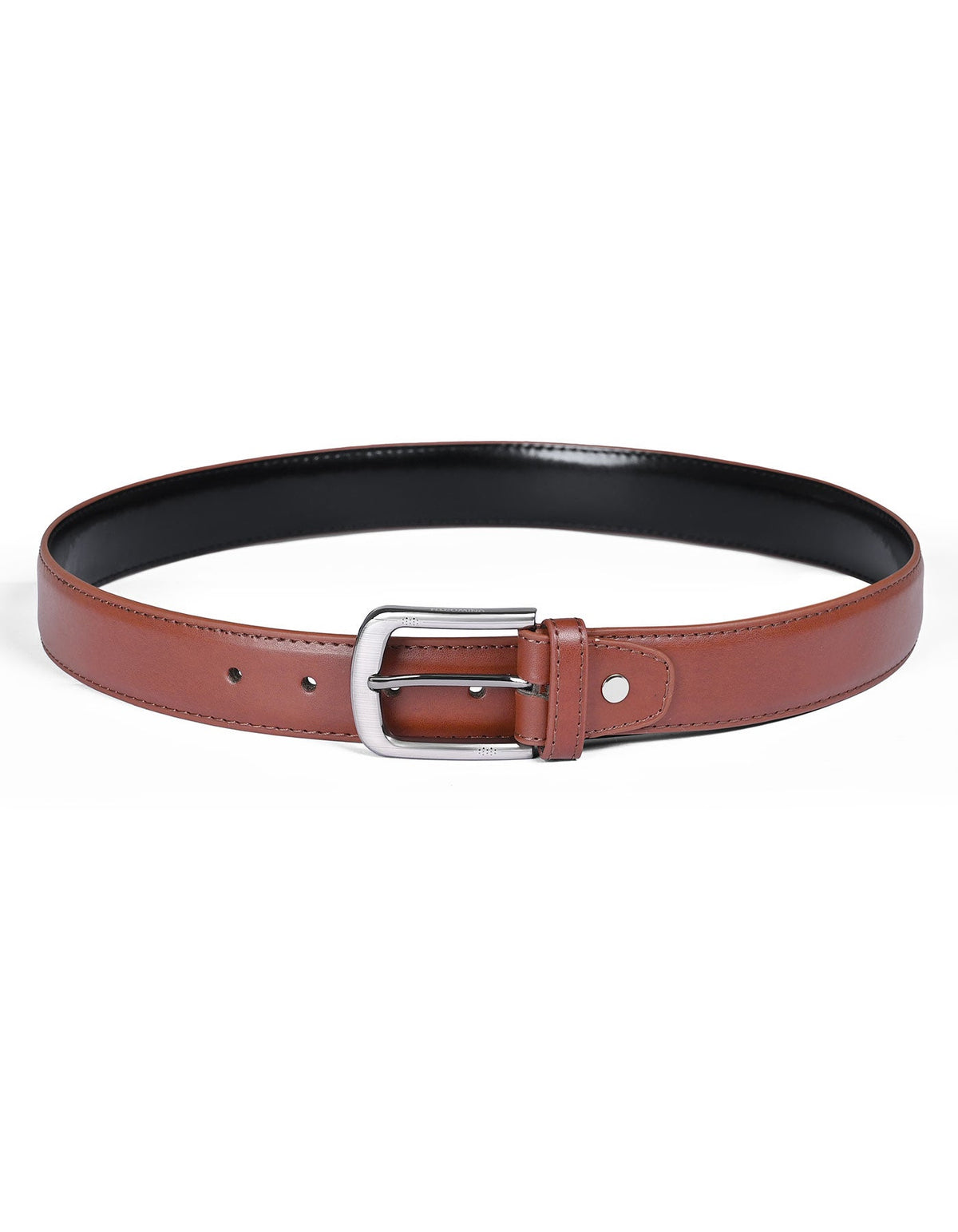 Burgundy Plain Formal Belt