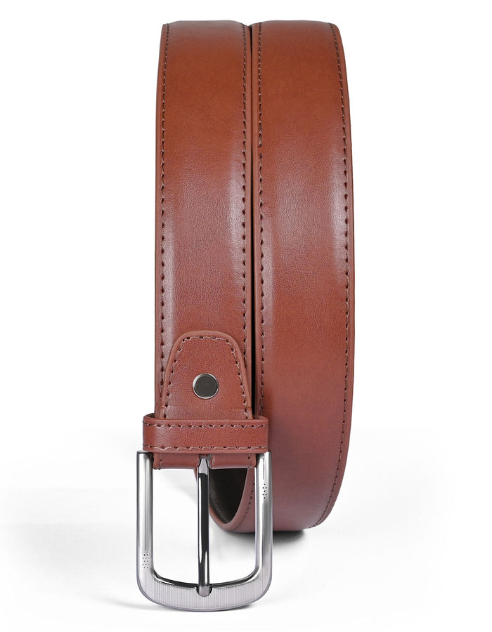 Burgundy Plain Formal Belt