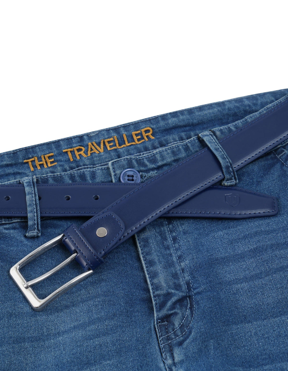 Navy Plain Formal Belt