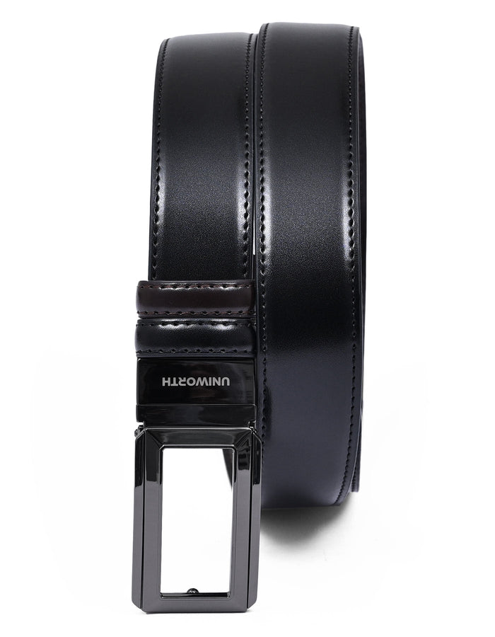 Coffee Plain Reversible Formal Belt