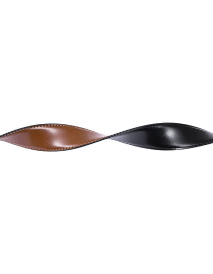 Tan Plain Reversible Formal Belt