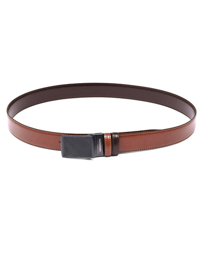 Tan Plain Reversible Formal Belt