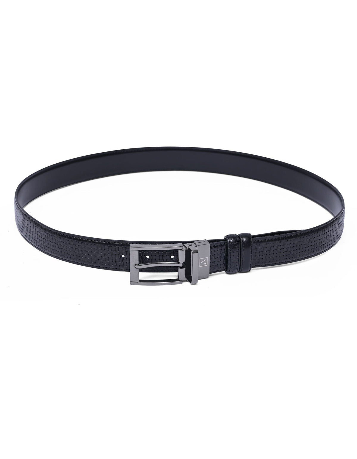 Black Plain Reversible Formal Belt