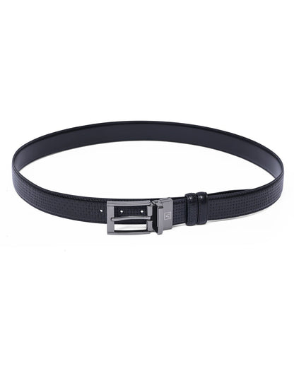 Black Plain Reversible Formal Belt