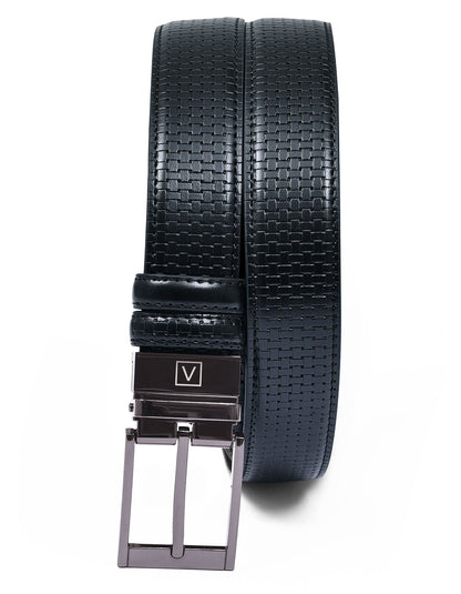Black Plain Reversible Formal Belt