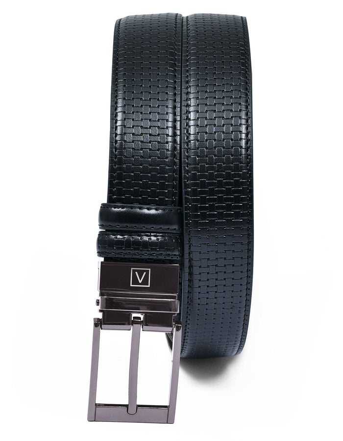 Black Plain Reversible Formal Belt