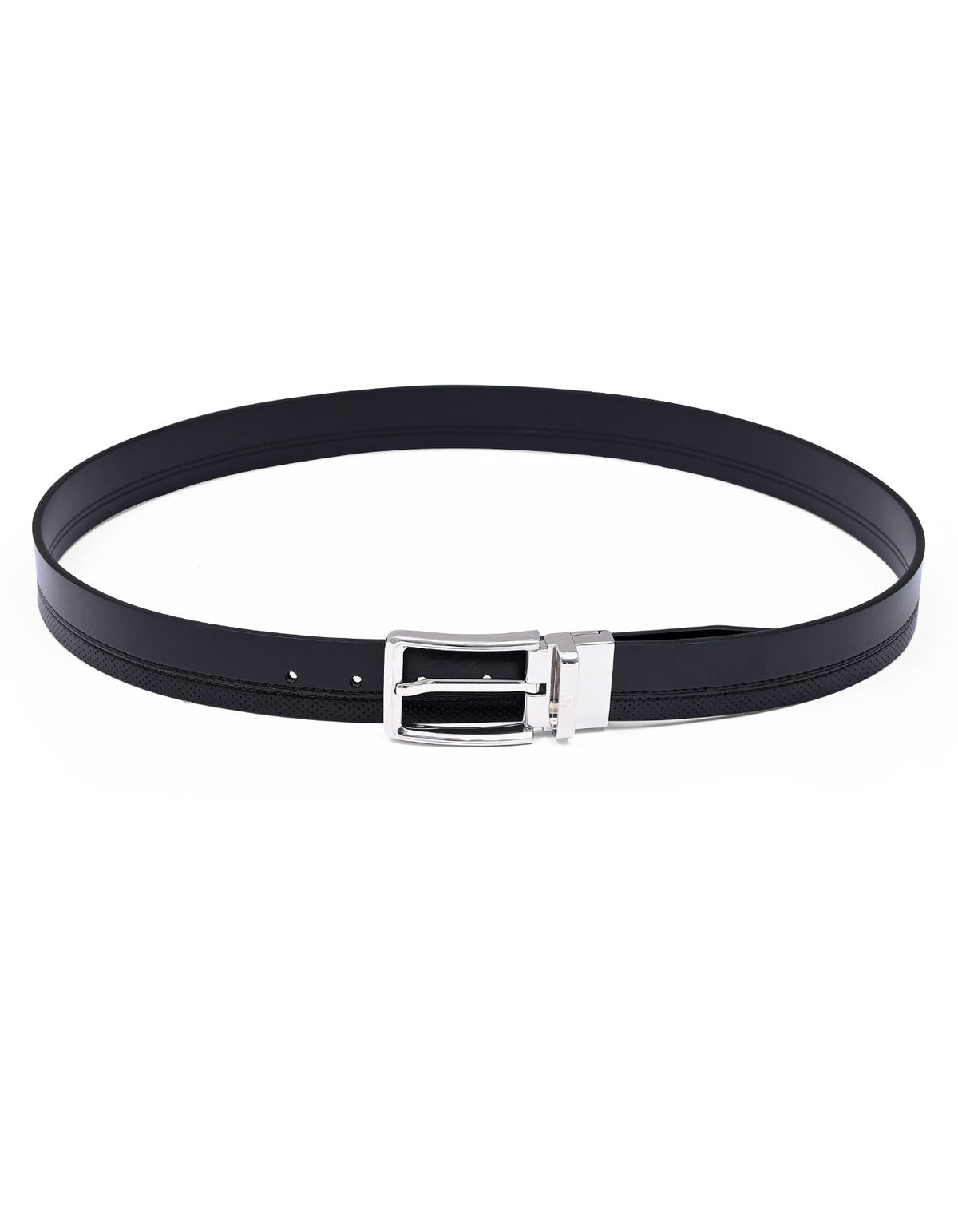 Black Texture Formal Belt
