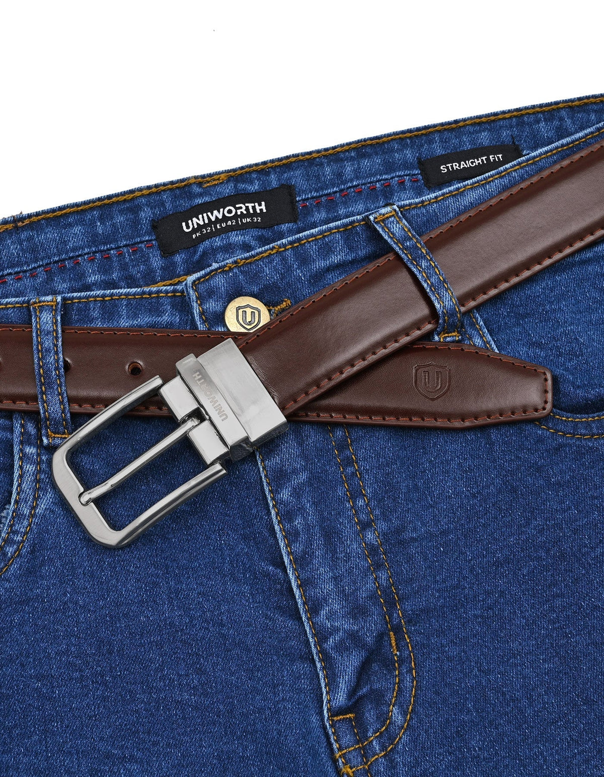 Brown Plain Reversible Formal Belt