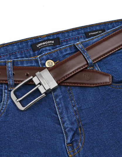 Brown Plain Reversible Formal Belt
