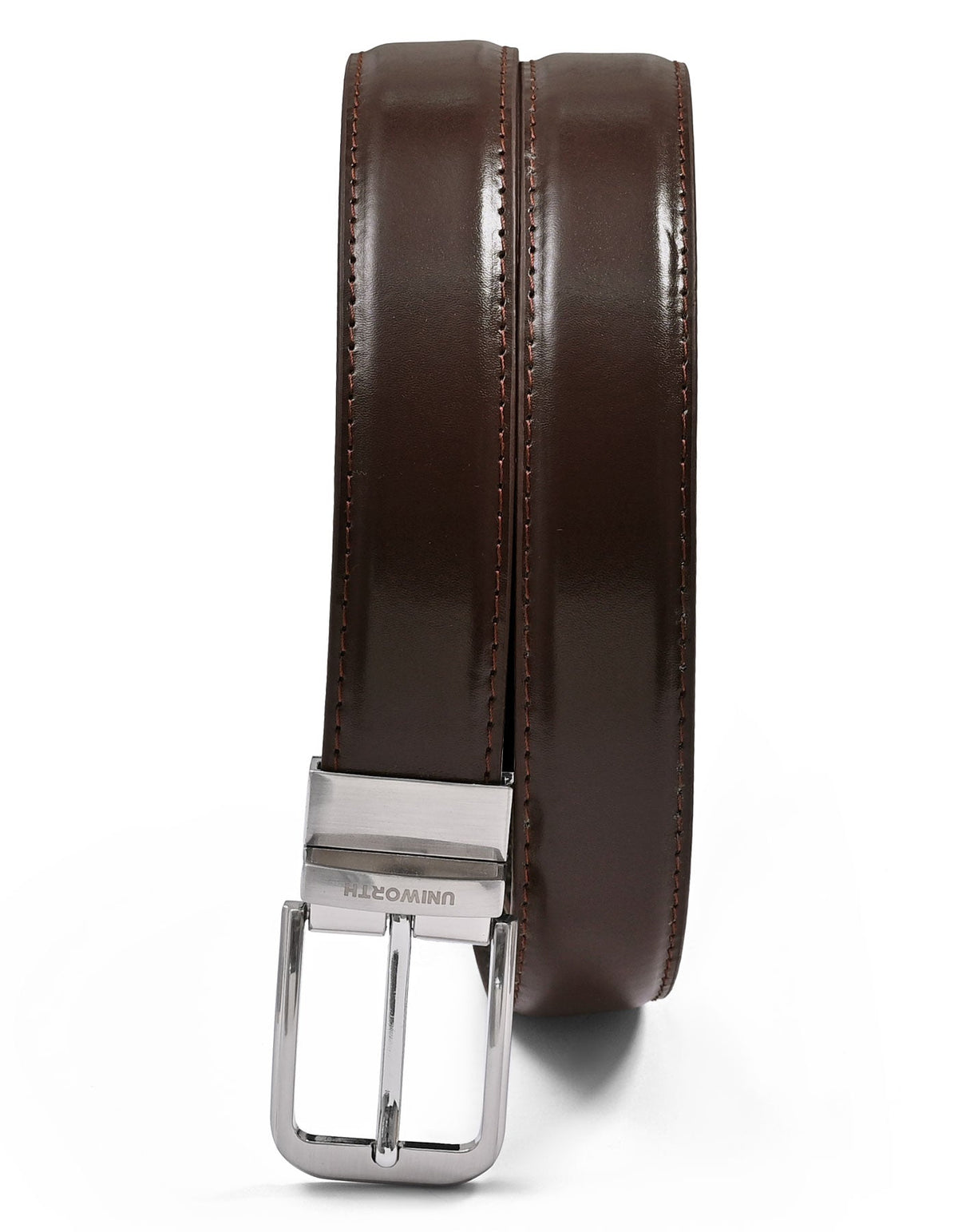Brown Plain Reversible Formal Belt