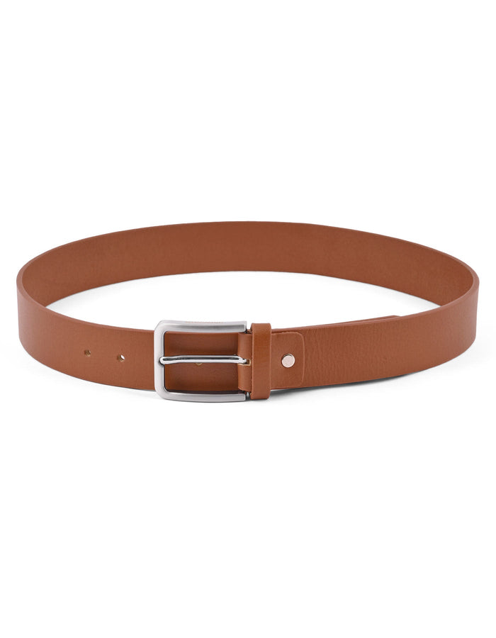 Brown Plain Formal Belt
