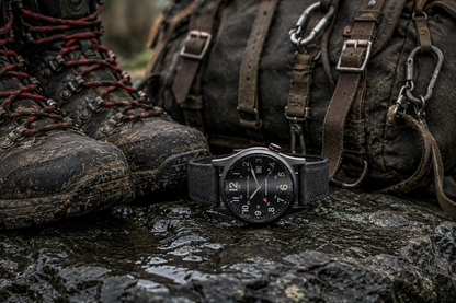 Wayfinder II GMT- Black Dial Bundle with Travel Case