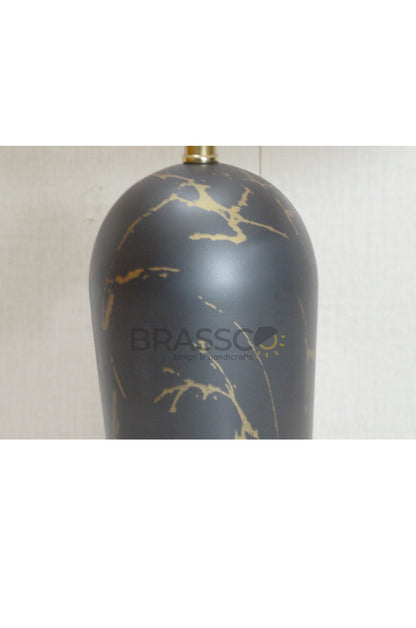 Black-Texture Brass Metal Table Lamp - Style 02