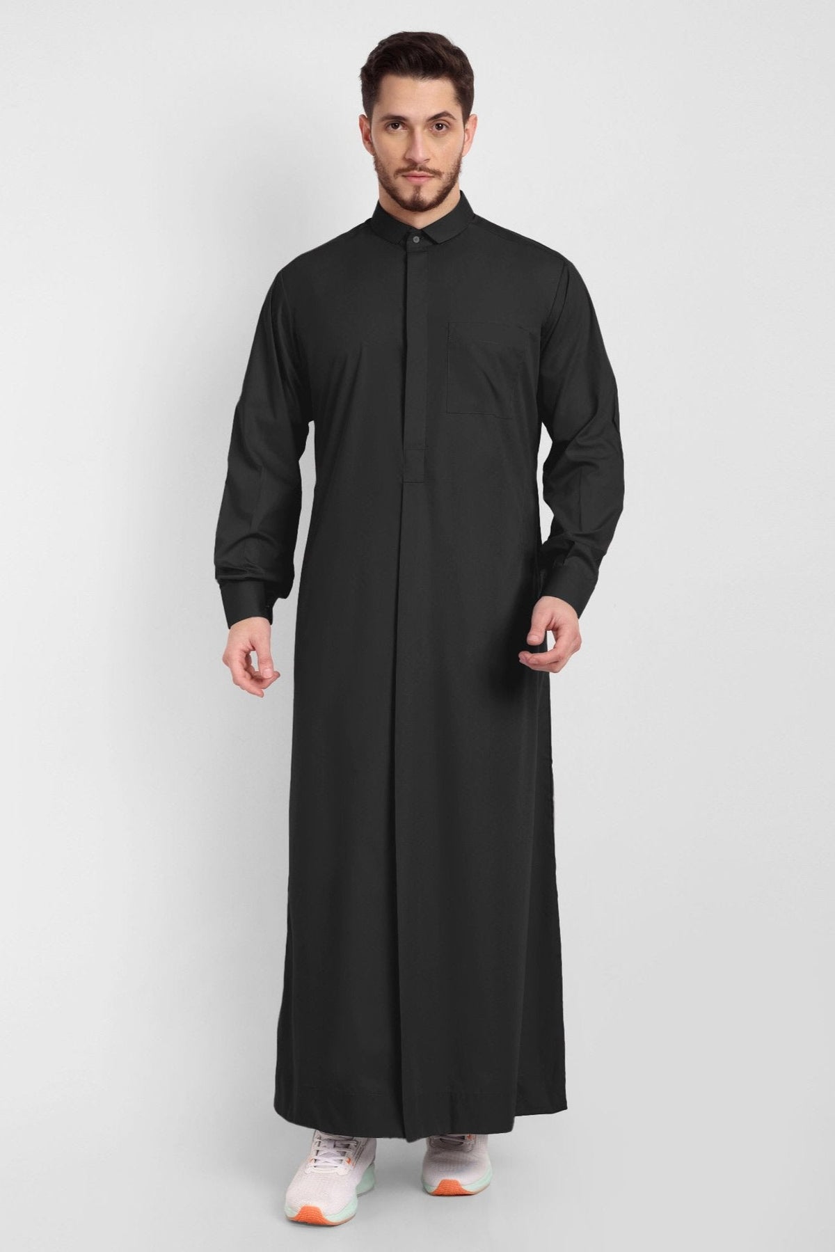 Black Tuxedo Collar Thobe