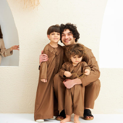 Brown Emirati Kandora-Mens