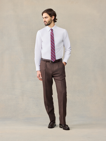 Brown Puppytooth Wool Suit