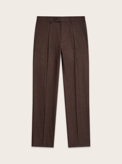 Brown Puppytooth Wool Suit
