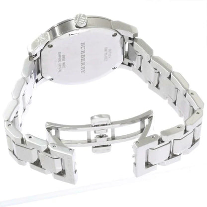 Burberry Ladies Check Stamped Pink 34mm Watch