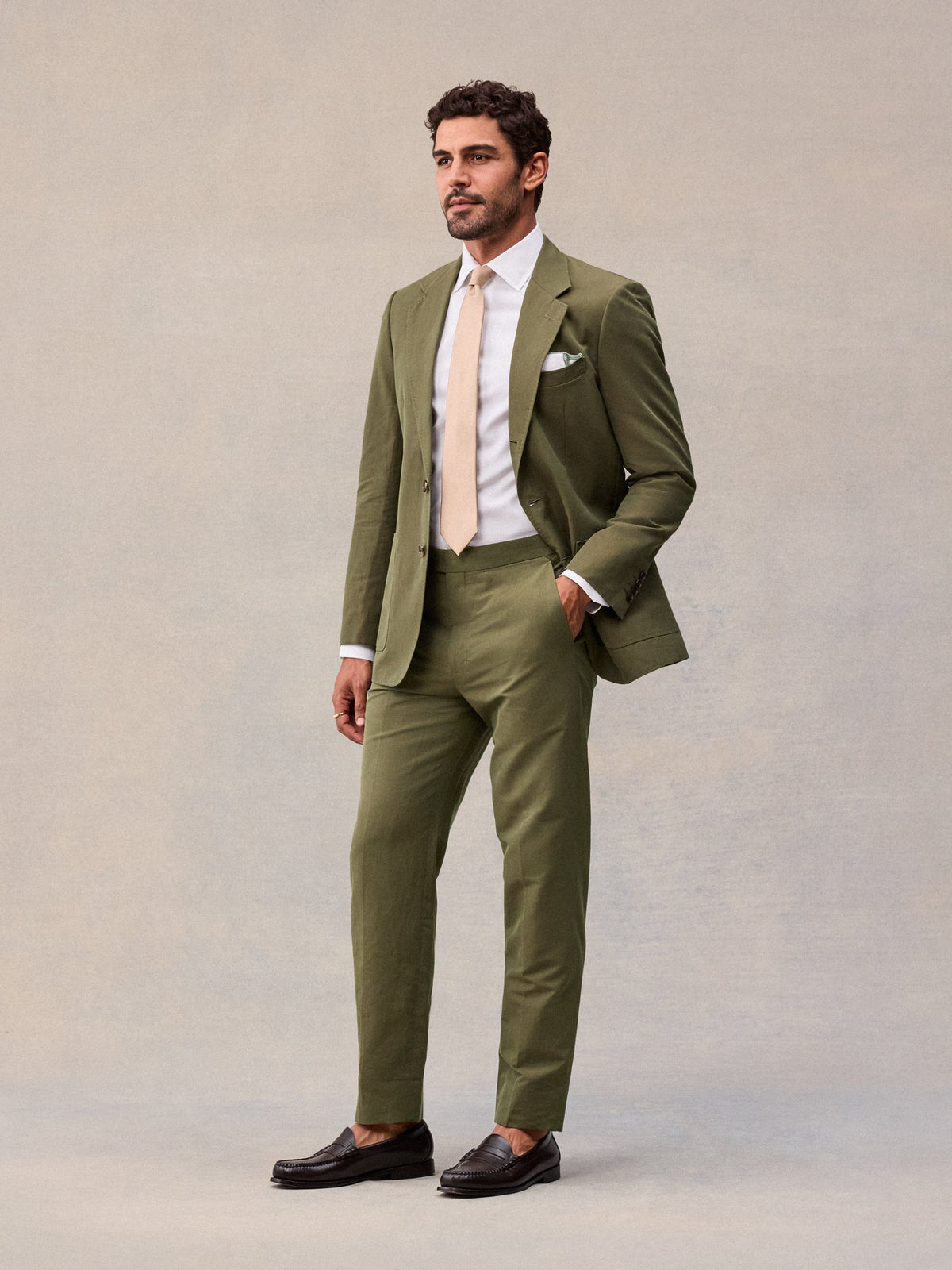 Larchmont Suit in Vintage Olive