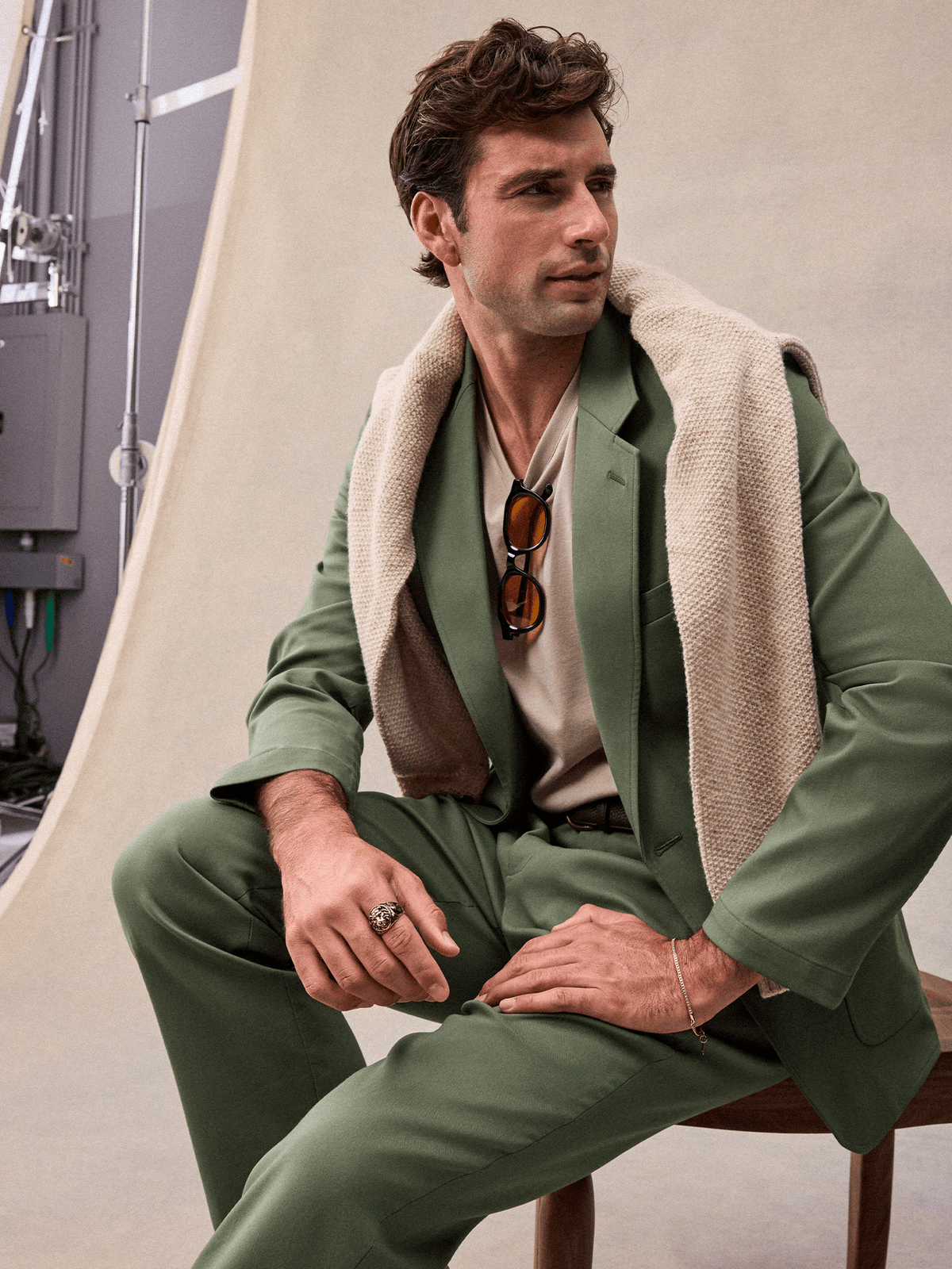Horizon Suit in Dusty Sage