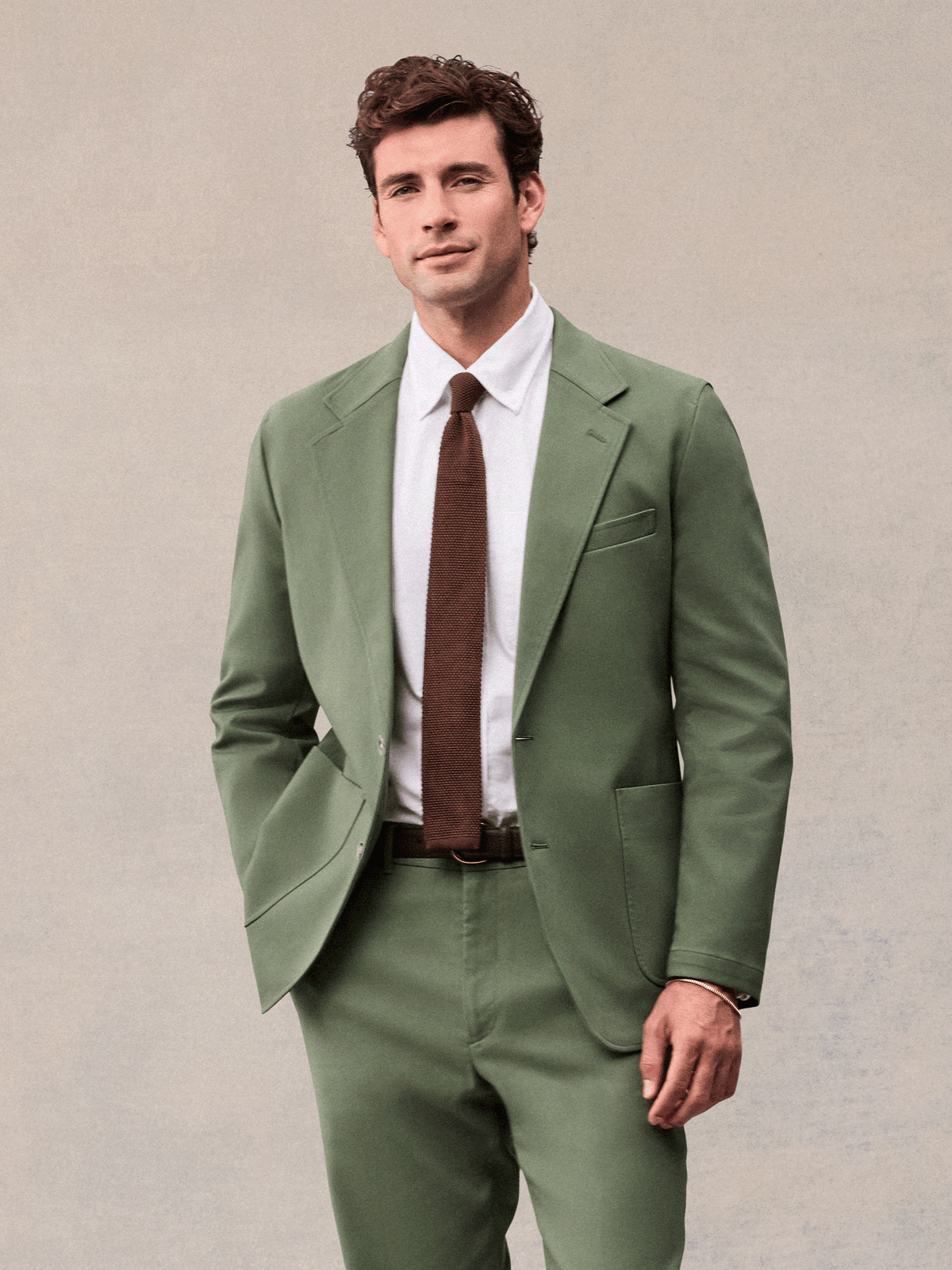 Horizon Suit in Dusty Sage