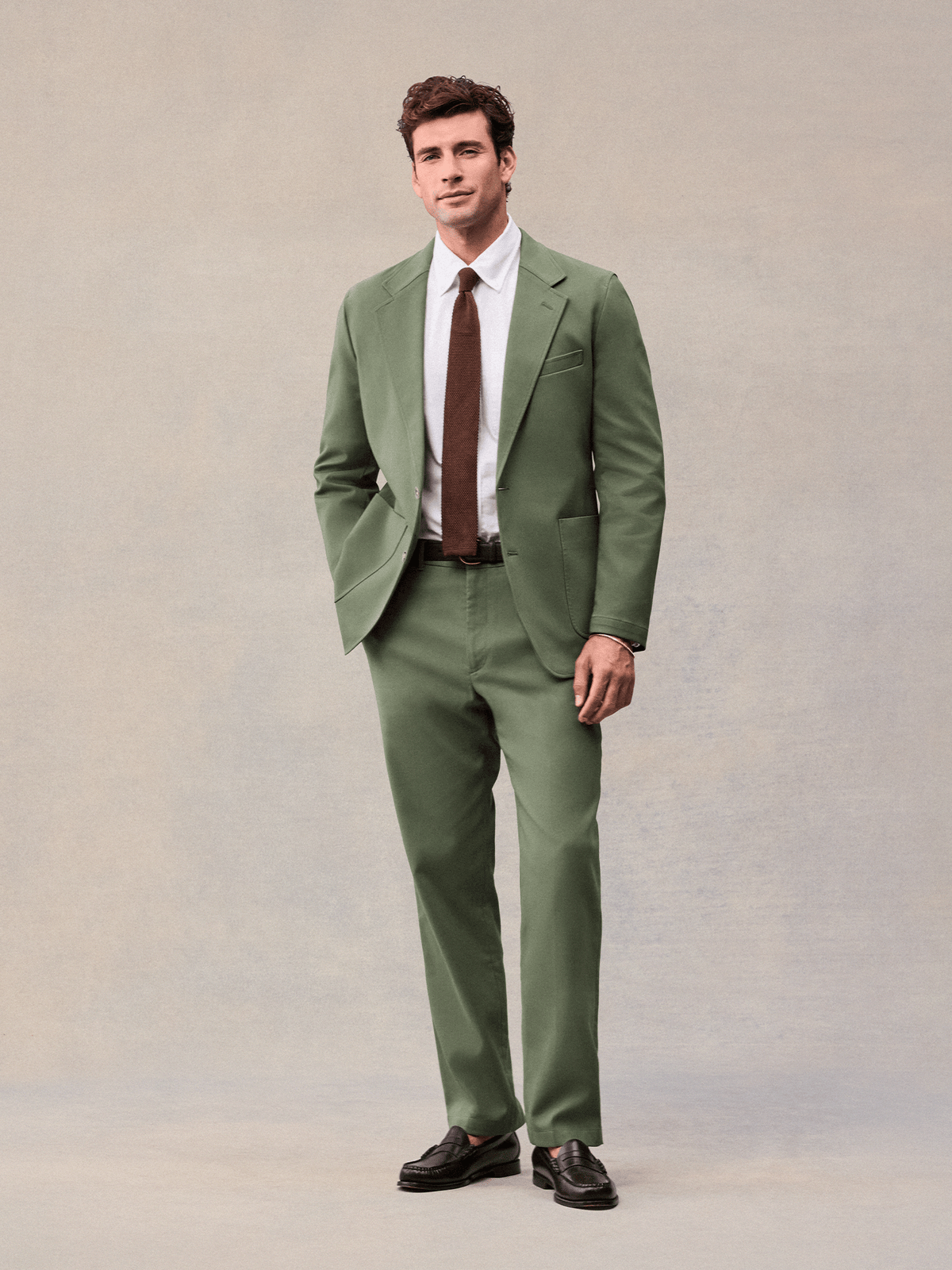Horizon Suit in Dusty Sage