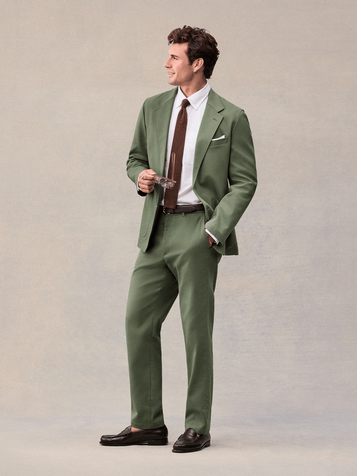 Horizon Suit in Dusty Sage
