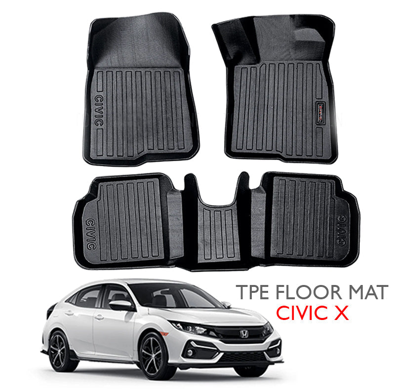 Honda Civic 2016–2021 TPE Floor Mats – Custom Fit