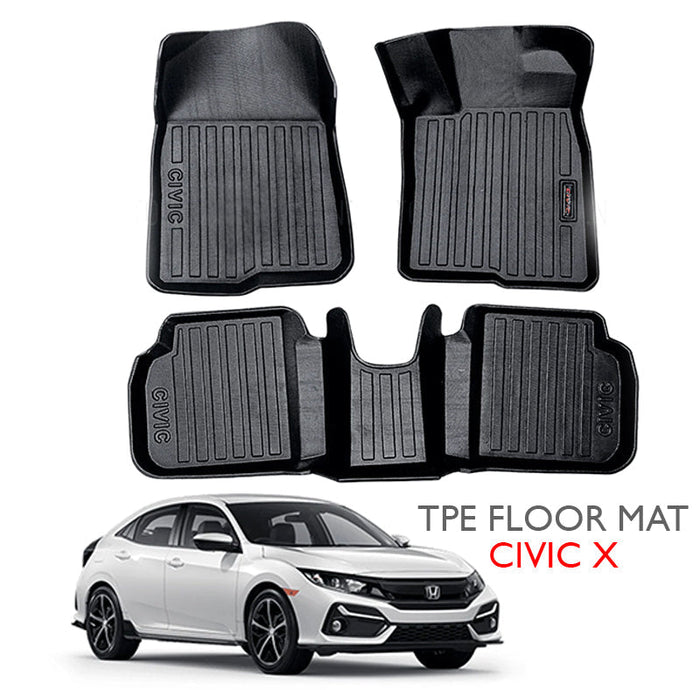 Honda Civic 2016–2021 TPE Floor Mats – Custom Fit