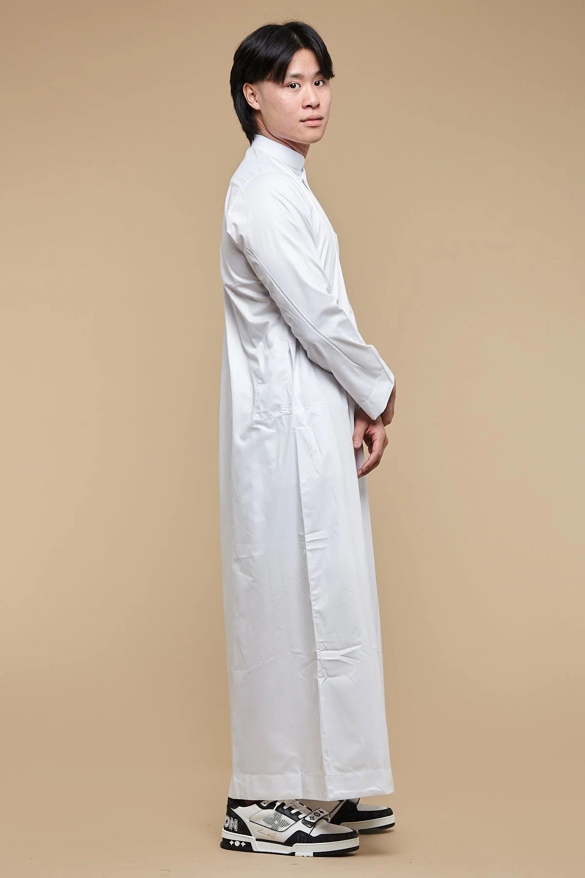 Classic Collar White Thobe