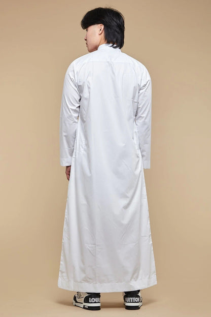 Classic Collar White Thobe