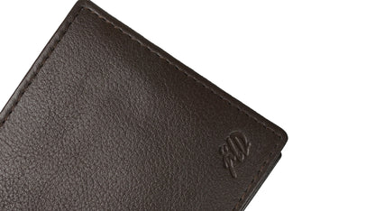 Ultra Slim Bi-fold Natural Butter Soft Cow Leather Mens Wallet